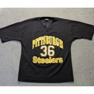 Vtg Pittsburgh Steelers Jerome Bettis Jersey Large Sport Attack 90s USA Black